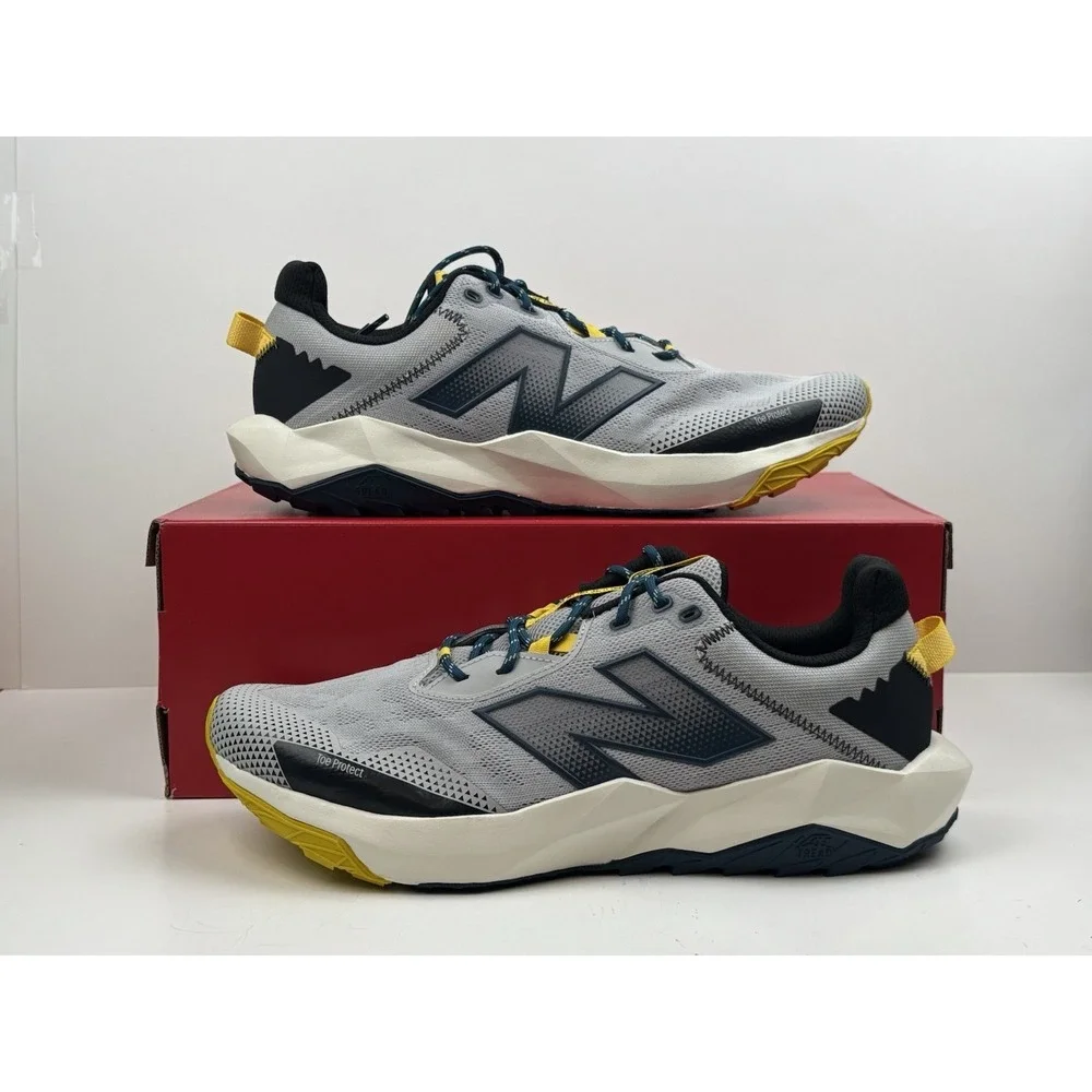 New Balance DynaSoft Nitrel v6 Trail Shoe Men Sz 11 4E Wide Grey/Green MTNTRLY6